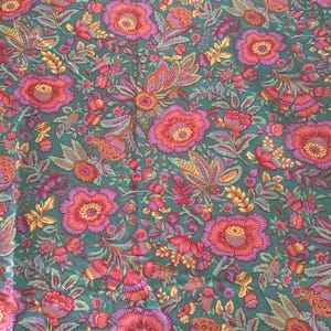 Vintage Multifloral Rayon Blend Fabric by Wamsutta 42" W x 34" ~ Blouse or Skirt fabric, Billowy, Floral Pattern, Rayon blend