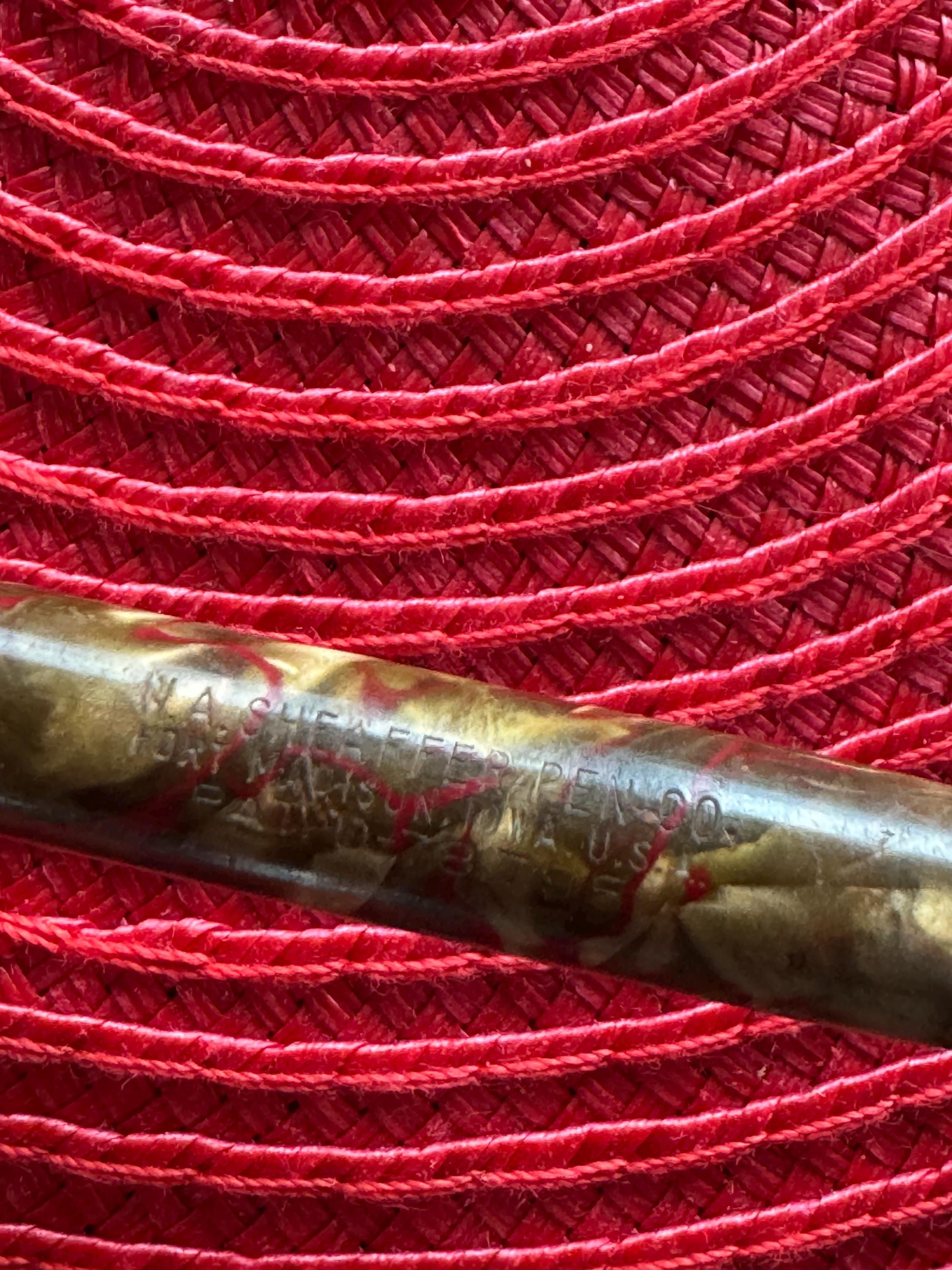 SHEAFFER ヴィンテージ万年筆 レッド マーブル調 SHEAFFER 万年筆