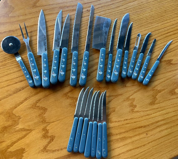 Choice 5-Piece Knife Set with Blue Handles