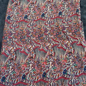 Vintage Pink & Black Abstract Rayon Fabric reversible 45&quot; W X Price Per Yard; skirt fabric, flowy cotton, shirt fabric