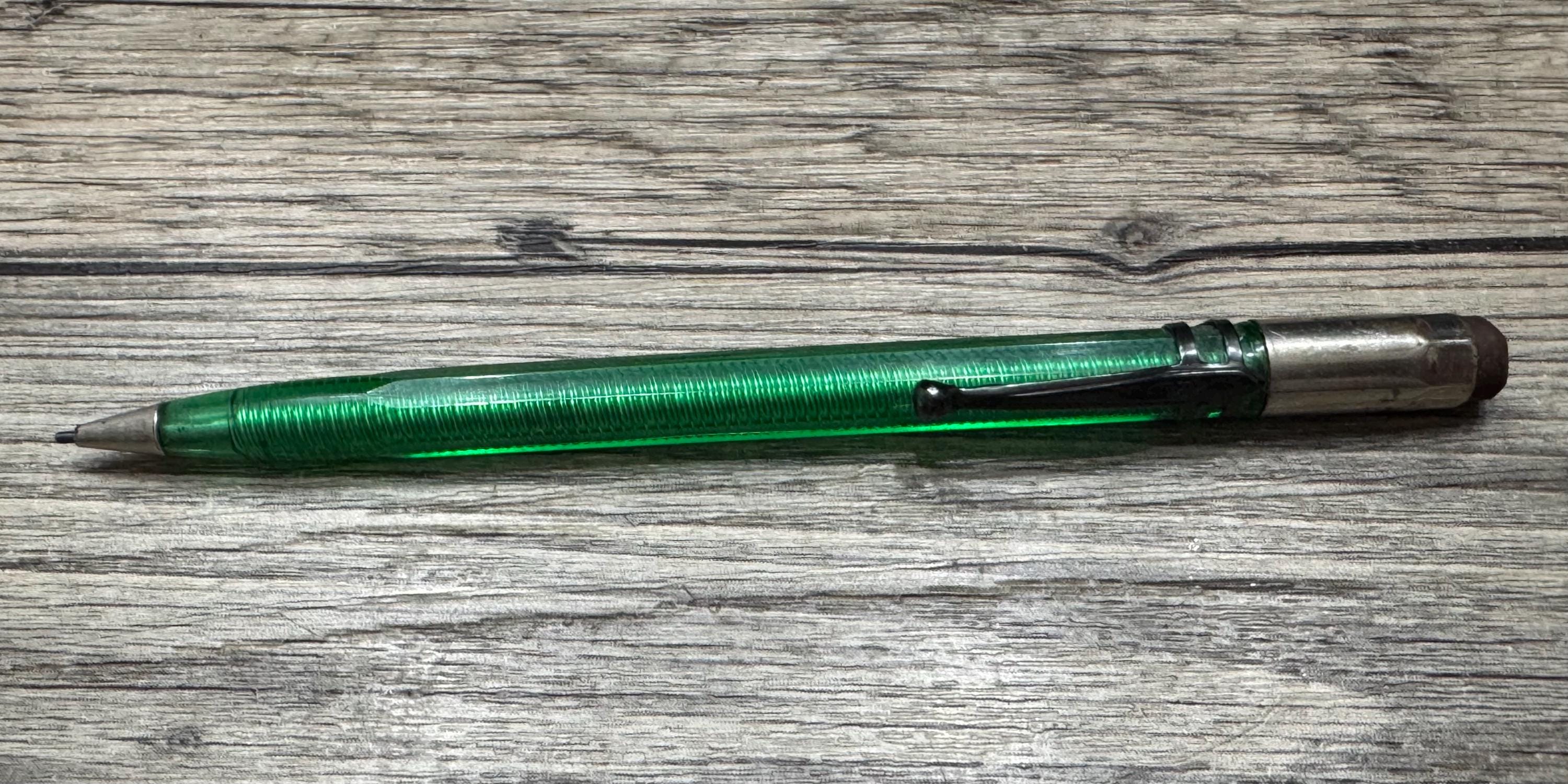Vintage Scripto K780 Green Translucent Twist Mechanical Pencil