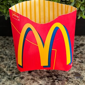 RARE 1996 Mcdonald's Large French Fry Box-mcdonald's Memorabilia