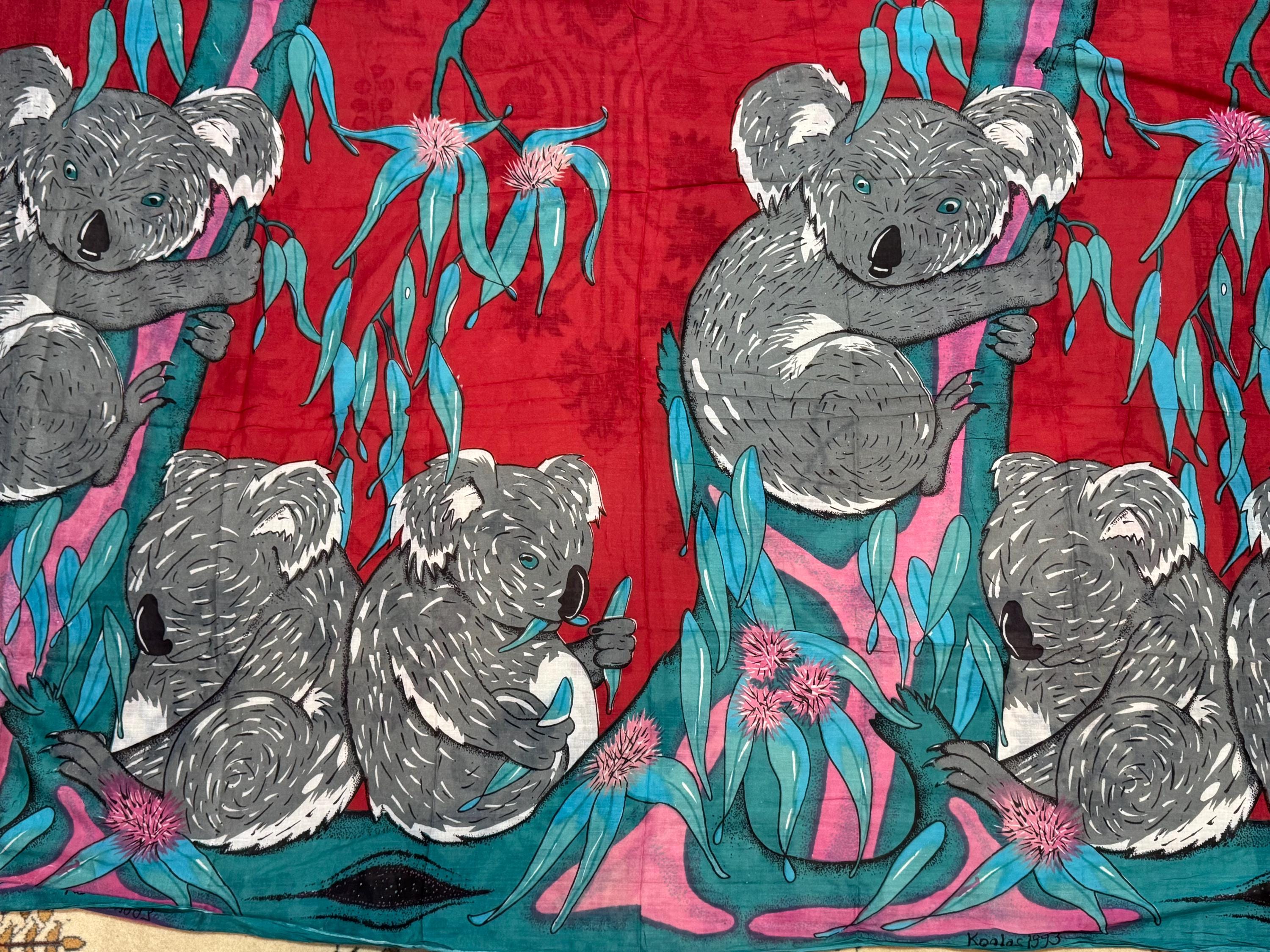 サーロイン様　koala Vintage 1993 Koala Bear Large Scarf Shawl Wrap 41