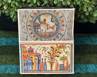SAS Scandinavian Airlines Lot of 2 Match Boxes Sealed Jesus and the Samaritan Woman and The Ascension of Elijah Artwork