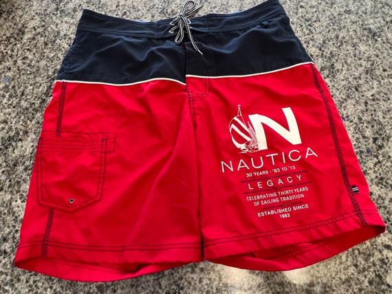 Mens Nautica 30 Years 1983-2013 Red Legacy Board … - image 1