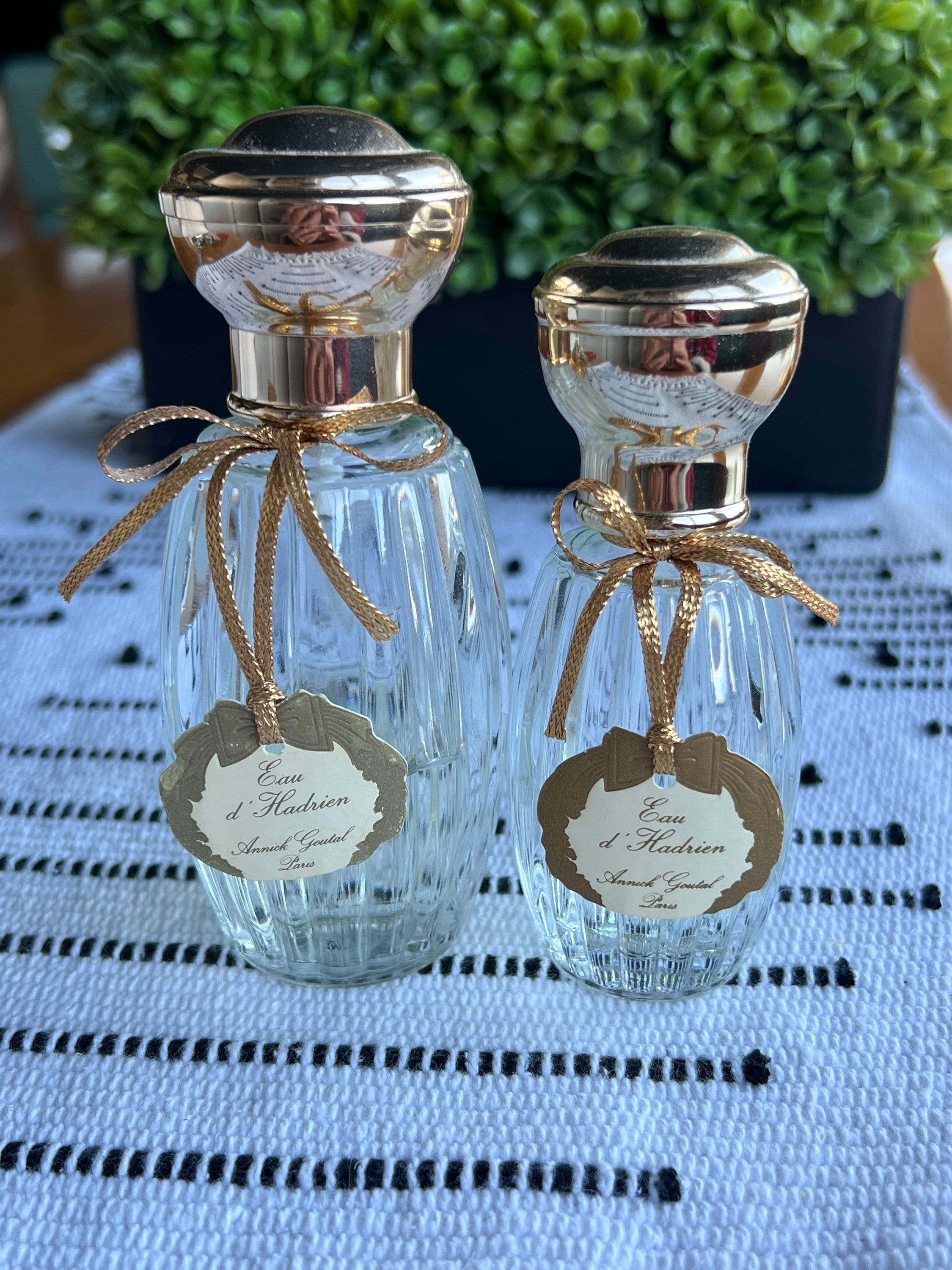 Lot of 2 Eau D' Hadrien Annick Goutal Paris Perfume Spray Bottles