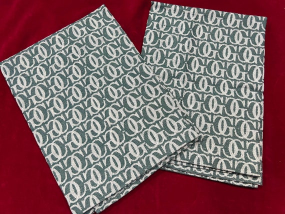 Vintage Set of 2 Williams Sonoma Dark Green Kitchen Towels With g Logo Made in Russia 22 X 22 Williams Sonoma Kitchen Towel Etsy Ireland
