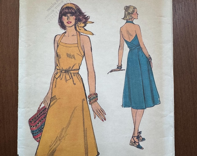 1971 Vogue Bridal Design Sewing Pattern 2460 Misses Hippie Boho Puff ...