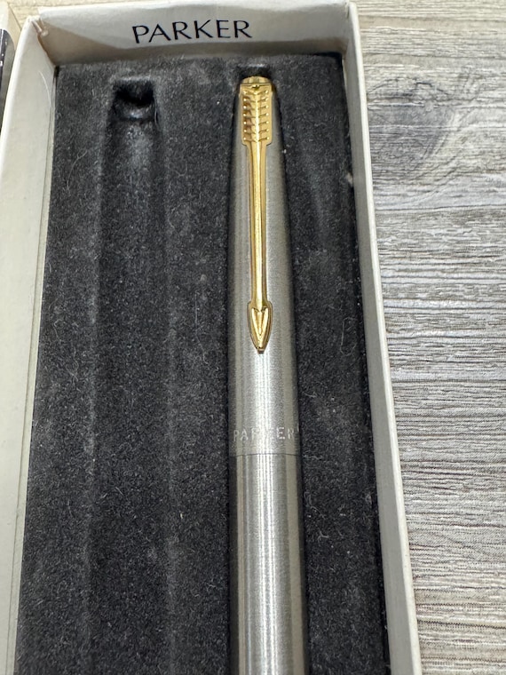 Vintage 1970's Parker 45 Flighter Stainless Steel Mechanical