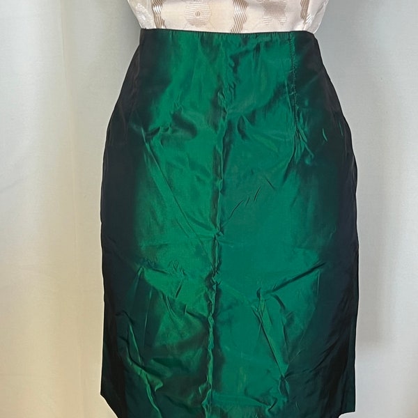 Wool Gabardine X Polyester Taffeta Skirt main image 0