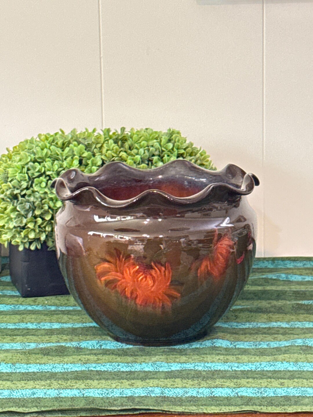 t*c様 Jie 花のレリーフ 陶器 置物 t*c様 Jie 花のレリーフ 陶器 置物