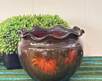 Antique WELLER Louwelsa Art Nouveau JARDINEIRE Planter 9” W Number