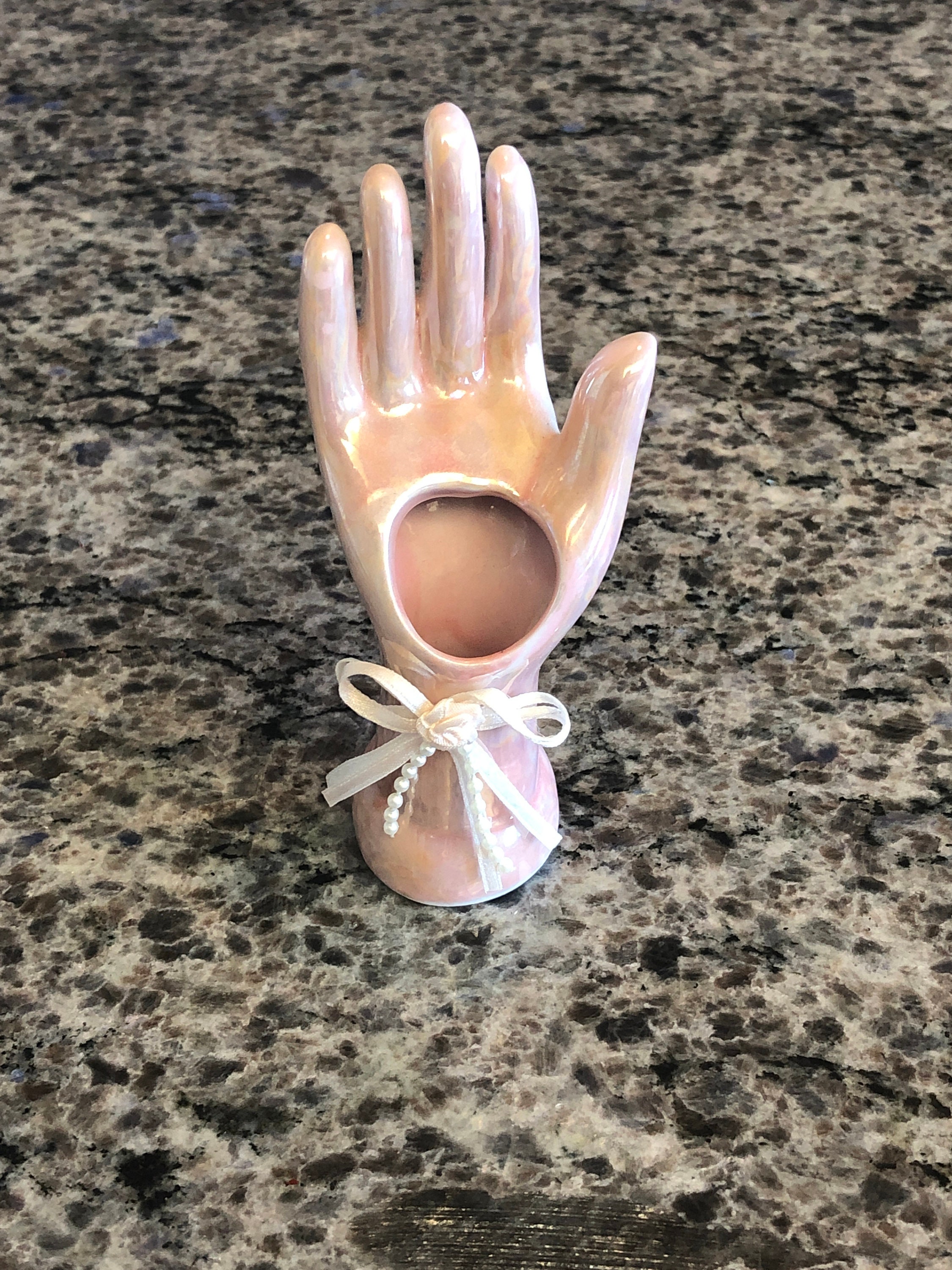 Vintage ceramic hand jewelry holder price