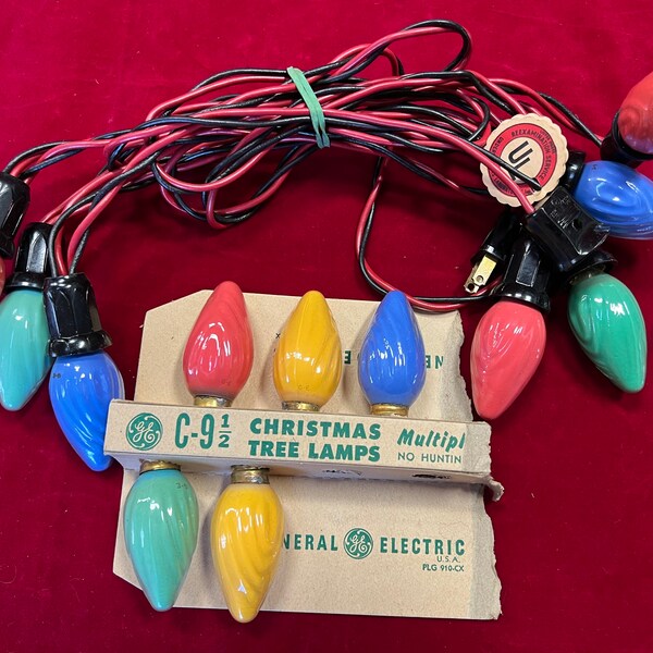 Vintage Christmas Lights Buy Online Etsy