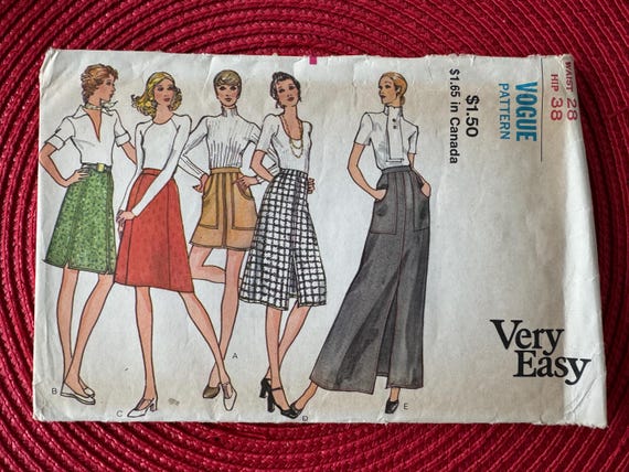 Long A Line Skirt Pattern Vogue 1960's Vogue Sewing Pattern 8325