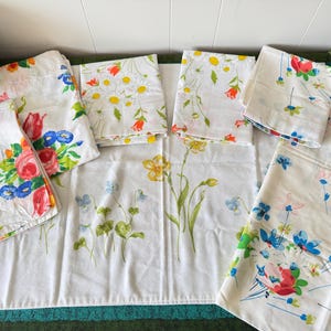 Bold Multi Spring Floral Standard Pillowcases 100% Combed Cotton by Designers Guild UK~ spring bedding, bold floral pillowcase image 5