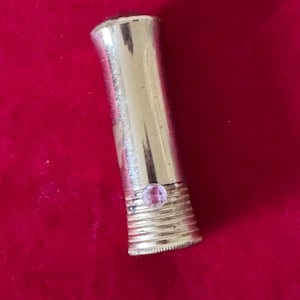 1940s Northam Warren NY Push Up Bullet Lipstick Tube Brass Refillable Lipstick Case Tube with Pink Cameo Lipstick Doesn&#39;t move~ lipstick