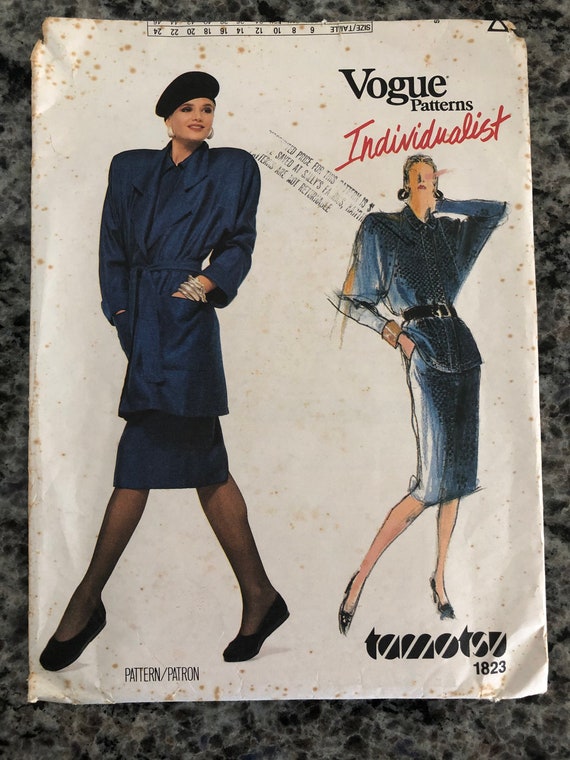 1986 Vogue Misses/' SLEEVELESS DRESSES Pattern ----Size 12-14-16