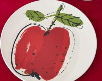 1970's Mikasa Forbidden Fruit Apple Dinner Plates 7102 BY Vera 10