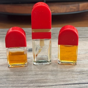 Lot of RED DOOR  by Elizabeth Arden Empty Spray Bottle & Two Miniature perfume bottle one almost full- perfume collector, miniature perfume