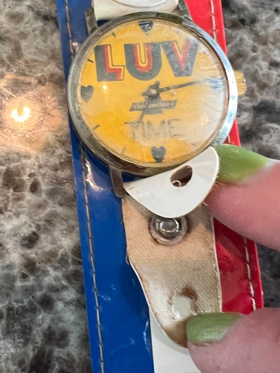 RARE 1970’s Luv Truck Wristwatch Watch with Red, … - image 3