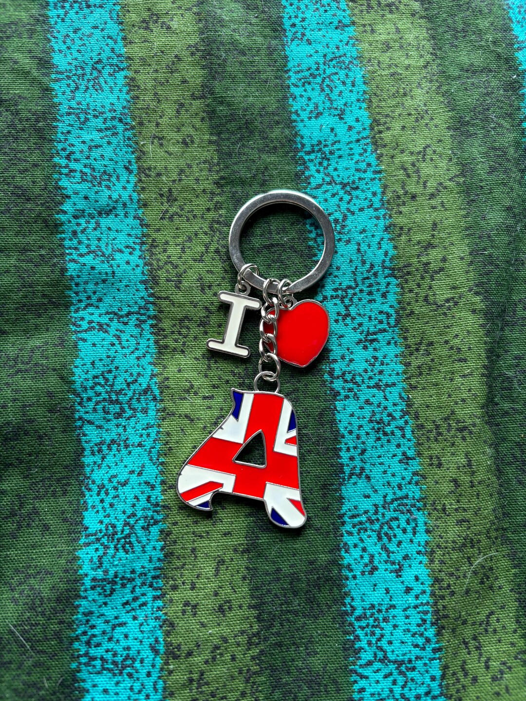 British Flag Alphabet Keychain Featuring the Letter A, Travel Souvenir ...