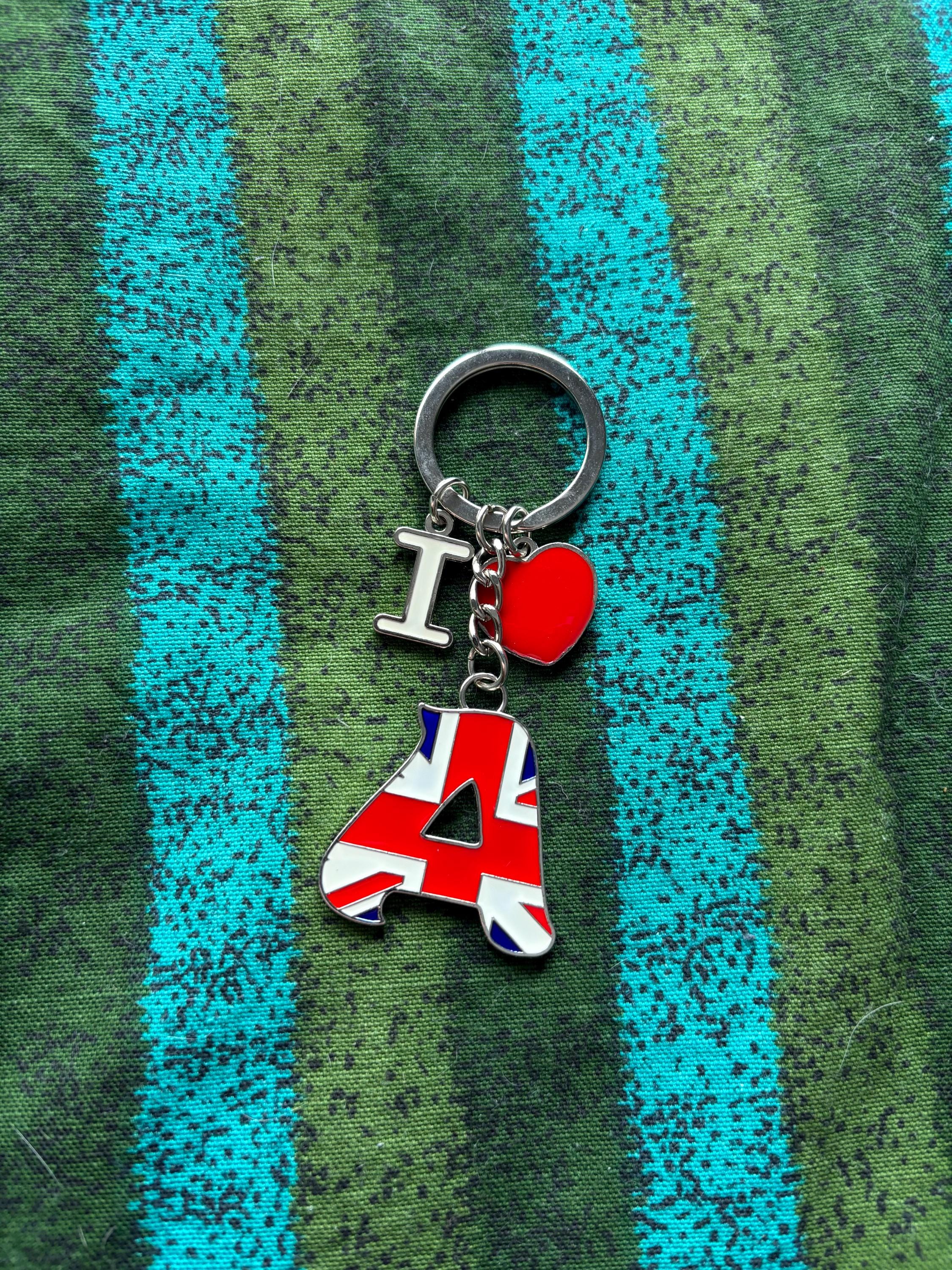 British Flag Alphabet Keychain Featuring the Letter A, Travel Souvenir ...