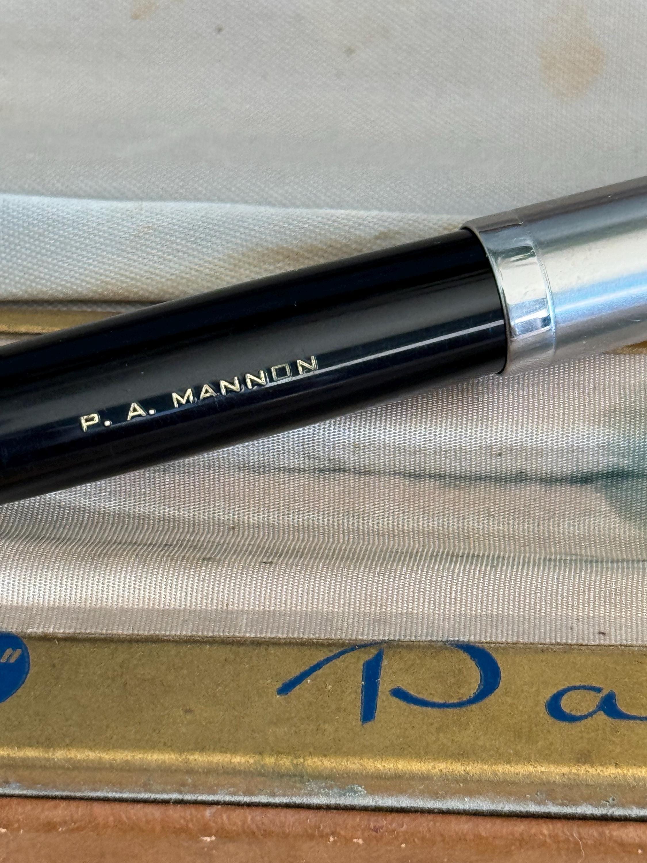 Vintage 50's Boxed Parker 51 Black Aeromatic Fountain Pen