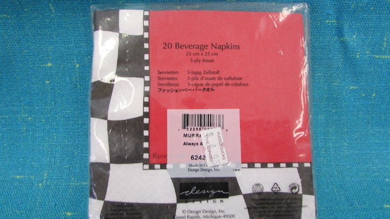 Vintage NIP Murray Funny Beverage Cocktail Napkins Set of 20 Always at the Bar.- Murray napkins I/' I Don/'t Need To Find Myself