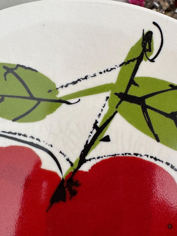 1970's Mikasa Forbidden Fruit Apple Dinner Plates 7102 BY Vera 10