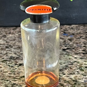 Vintage Max Factor PRIMITIF Perfume Cologne Splash Large 4 oz. Bottle- vintage perfume, perfume collector, Max Factor perfume