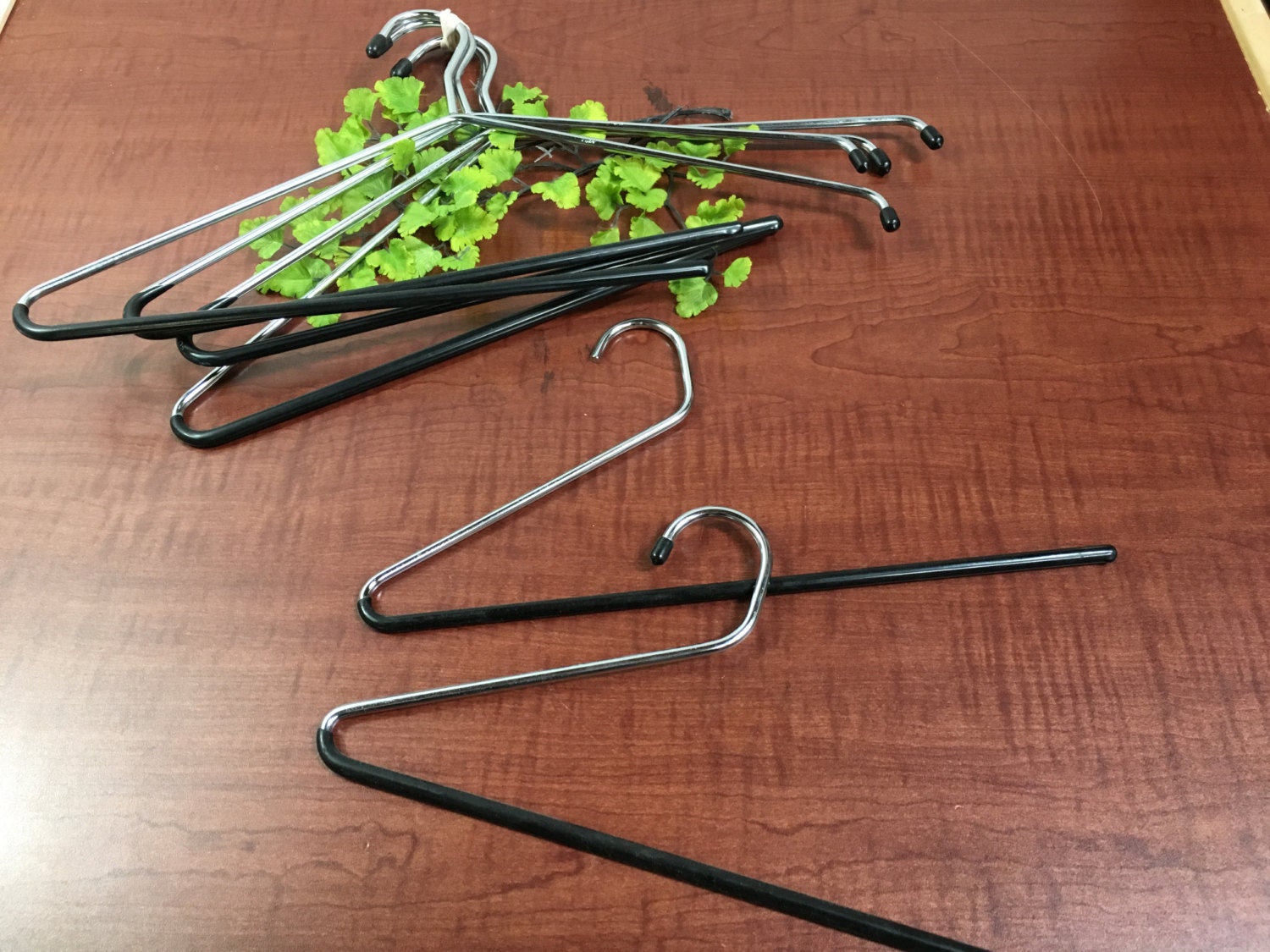 Set of 6 Vintage Heavy Chrome Wire Coat Clothes Hangers with Etsy