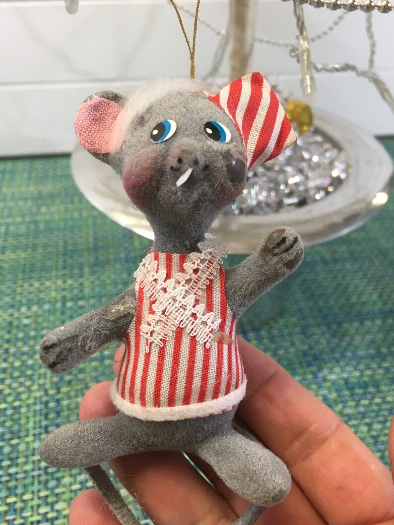 Vintage 1960's Lot of 3 Christmas Mice Mouse Ornaments Etsy