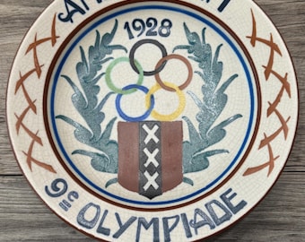 B.G.K./A Dutch Feast/廃盤 希少 オランダHC 名盤 VERY RARE Antique 1928 Amsterdam IX Olympiade Olympics Wall Plate