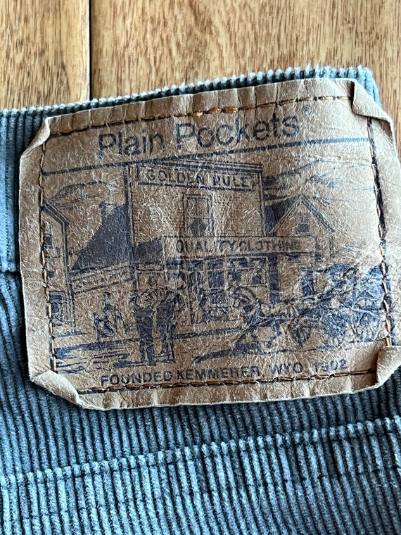 Vintage 80’s JC Penney Plain Pockets Gray Corduro… - image 5