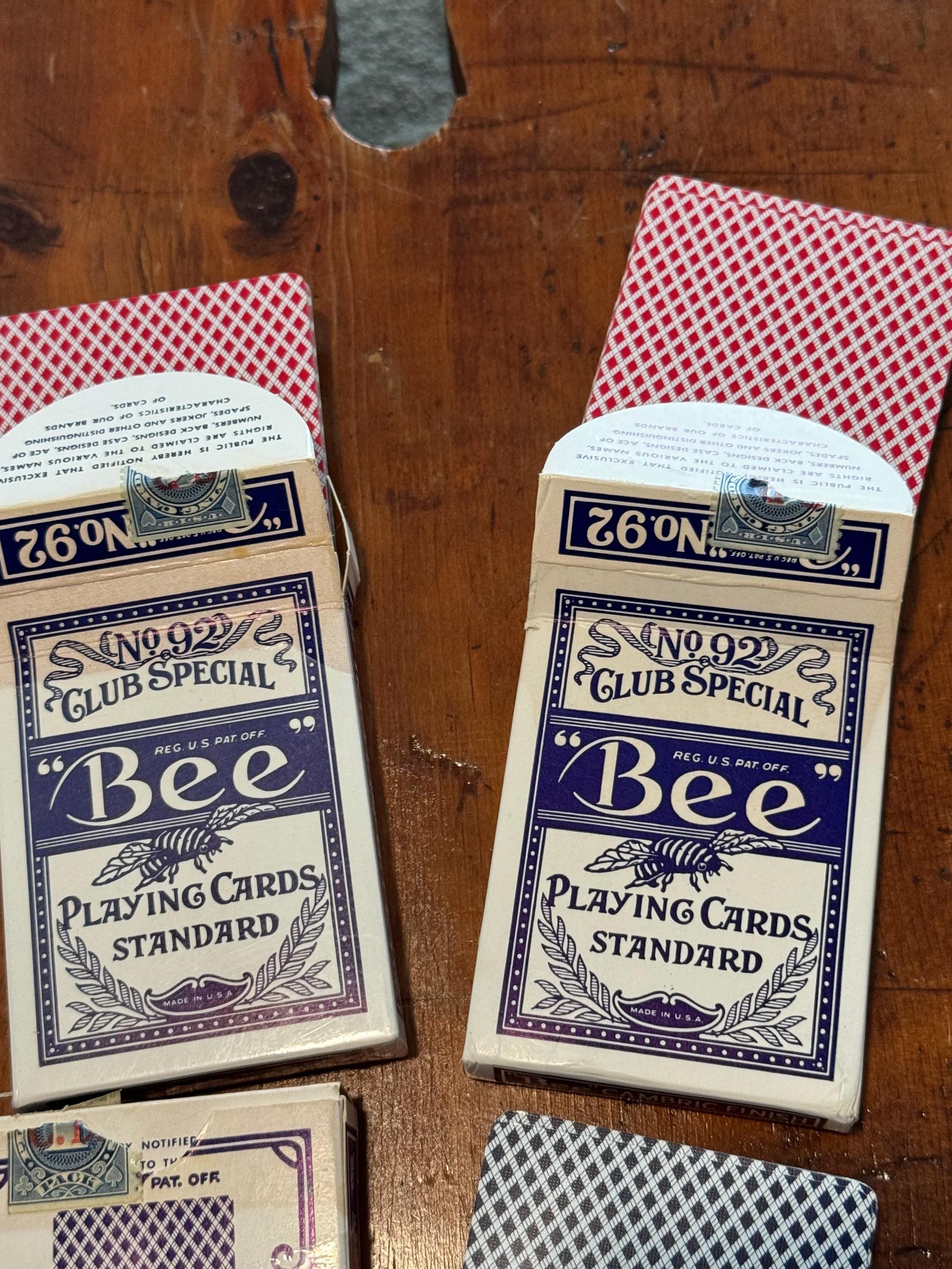 Bee トランプ No. 92 Club Special 4パック Vintage Bee Playing Cards: No. 92 Club Special, 1947 - Etsy