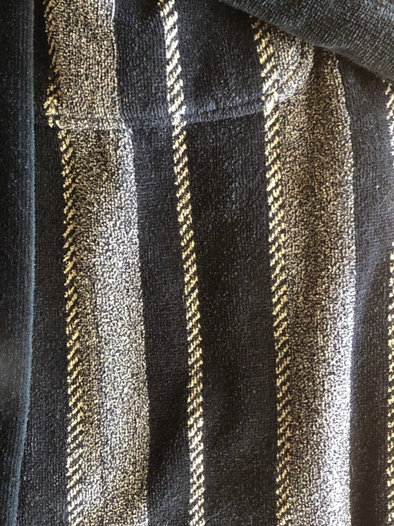 Mens Kenneth Cole sleepwear Black & Gray Striped Terr… - Gem