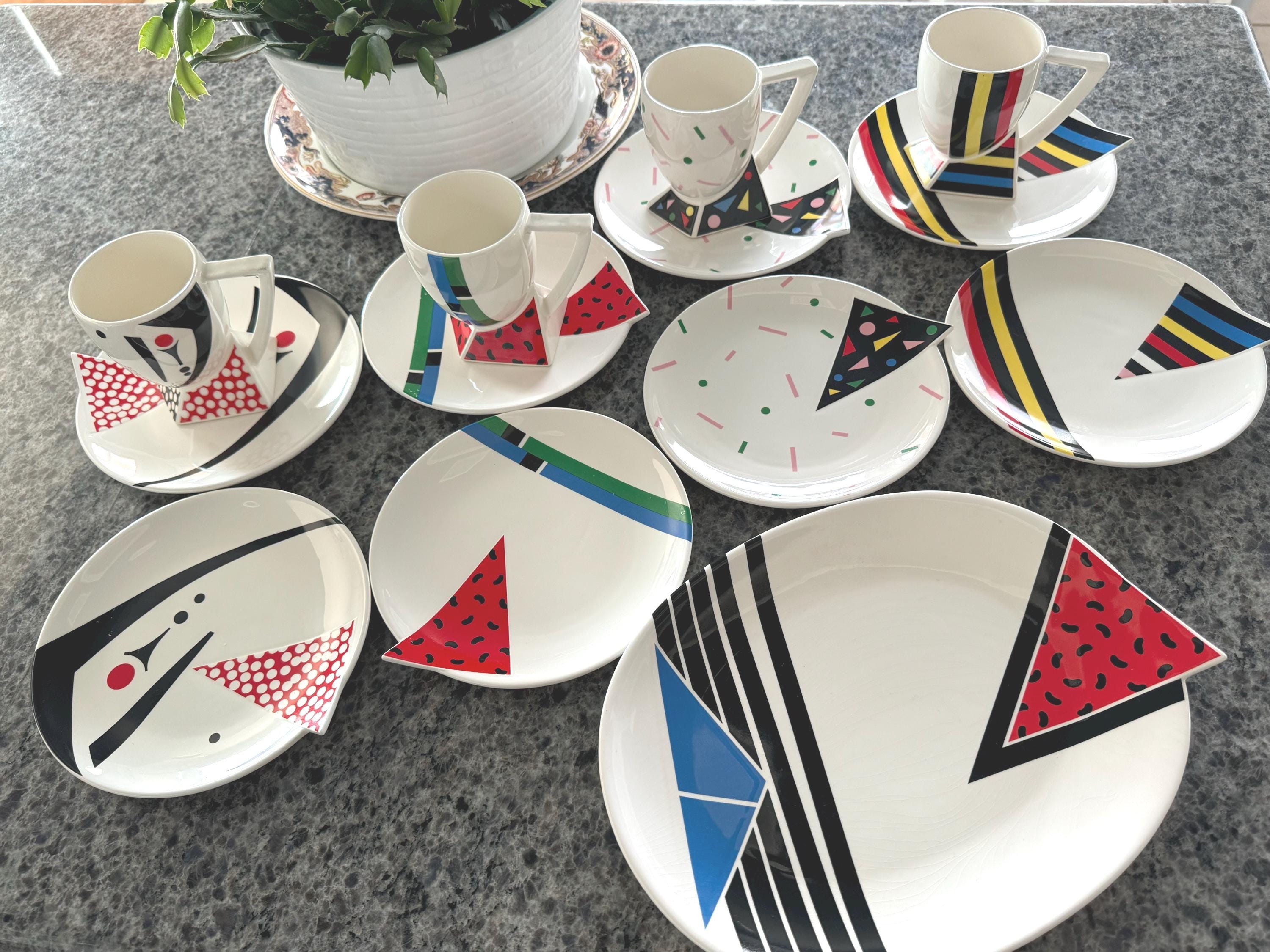 1980's Memphis Style FUJIMORI Kato Kogei Alpha 3 Abstract Dessert