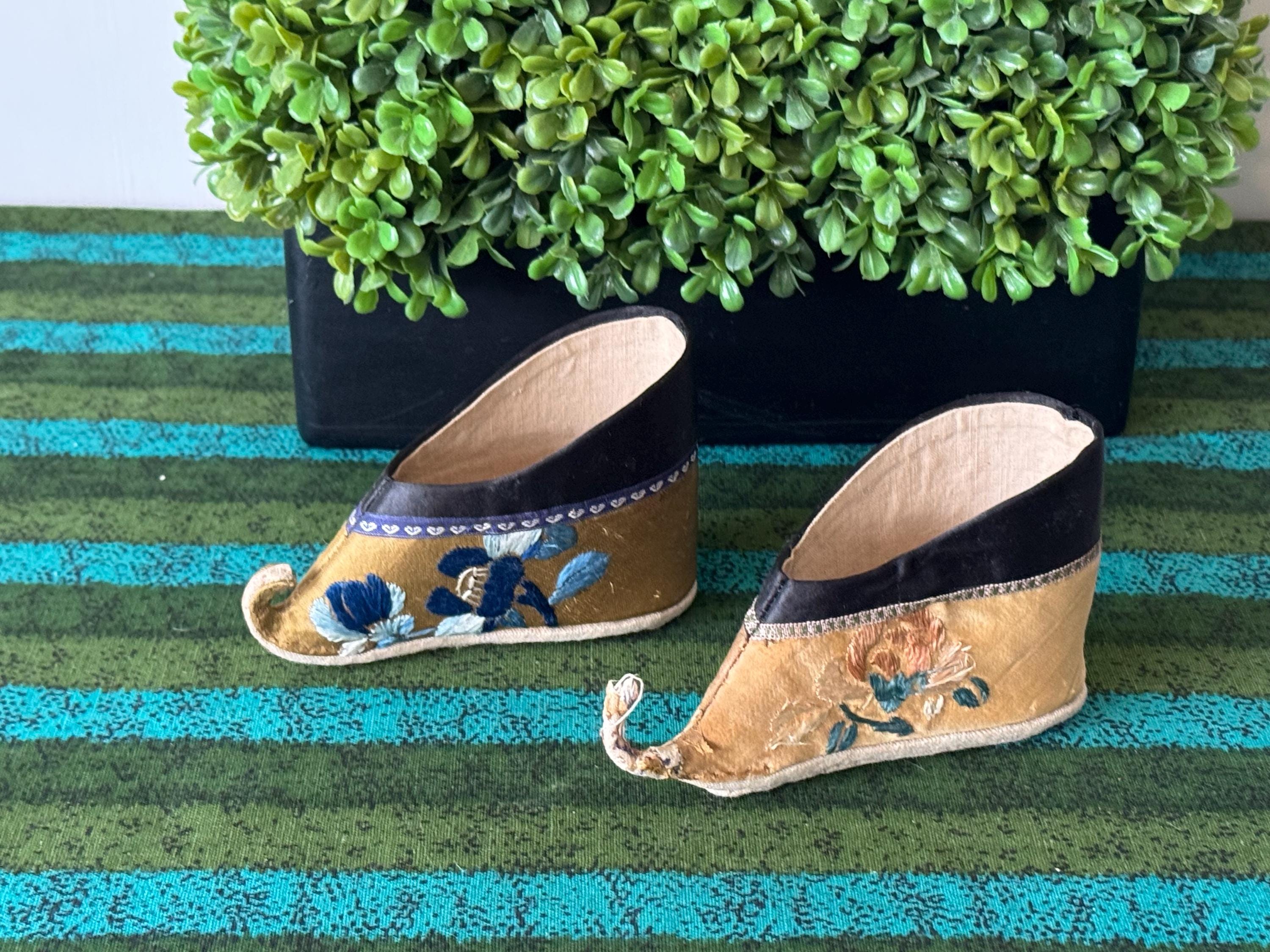★中国少数民族 手刺繍 ベビーブーツ アンティーク★ Antique Chinese Baby Shoes - Etsy