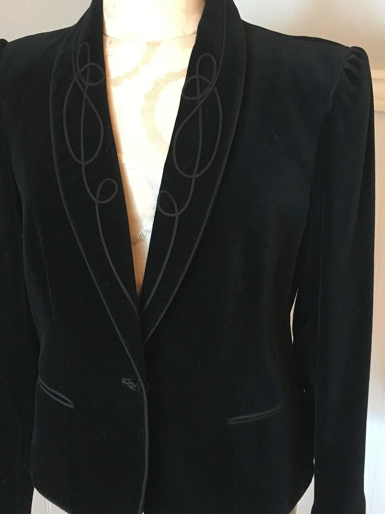 short black evening jacket