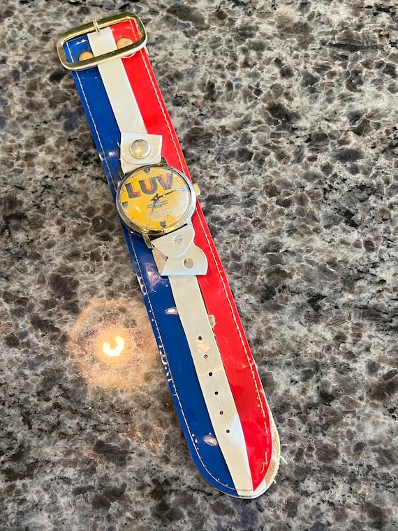 RARE 1970’s Luv Truck Wristwatch Watch with Red, … - image 1