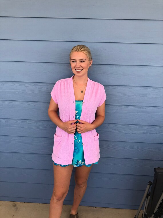 Vintage De Weese Designs 1960's Pink Short Sleeve