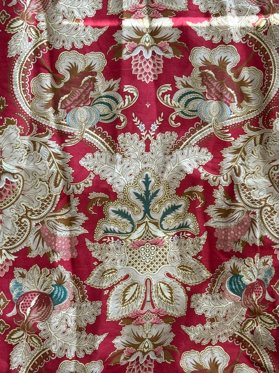 Ralph Lauren Rosellini Jardiniere Paisley Red Sateen Full/queen