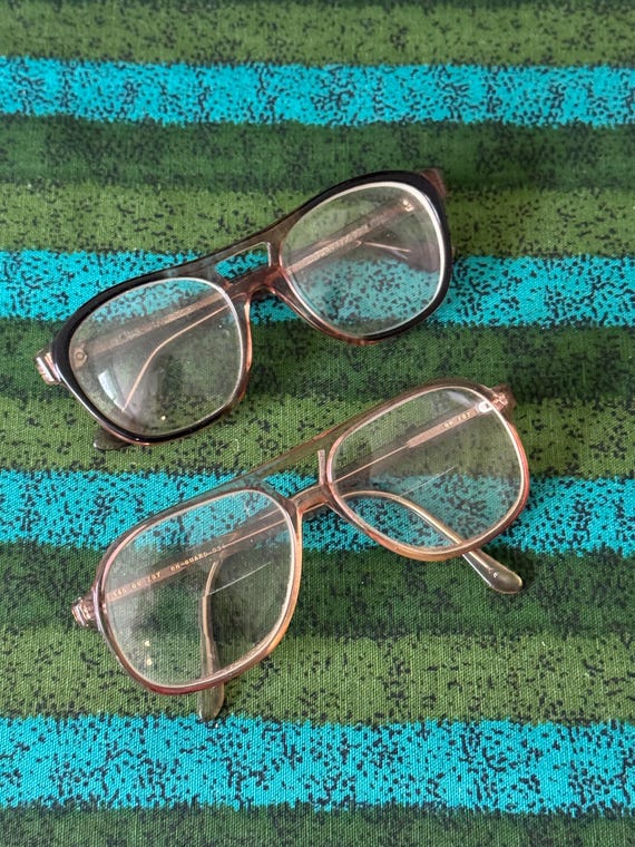 1970’s Men's Safety Eyeglasses Frames Plastic Z87 On Guard Light Gray Frames or Brown Titmus Z87 Safety Eyeglasses Frames U CHOOSE