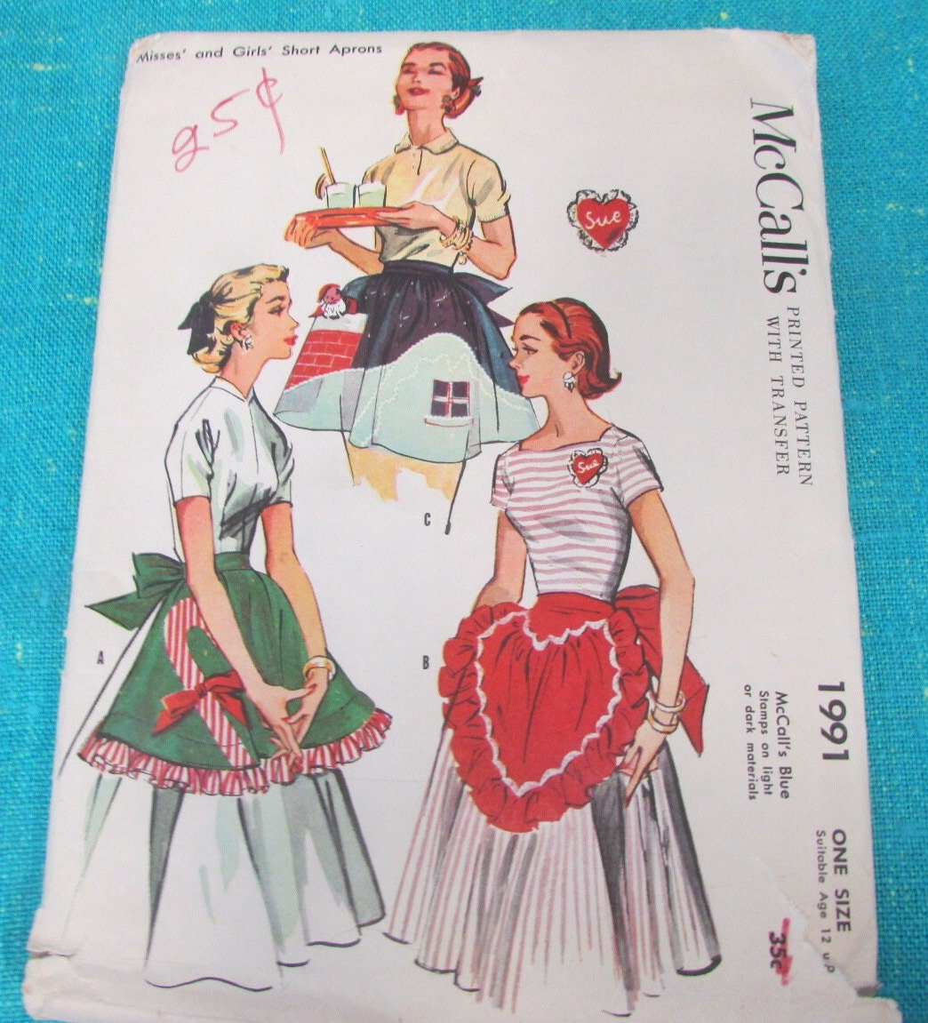 Mccalls 1991 Apron - Etsy Mccalls 1991 Apron - Etsy