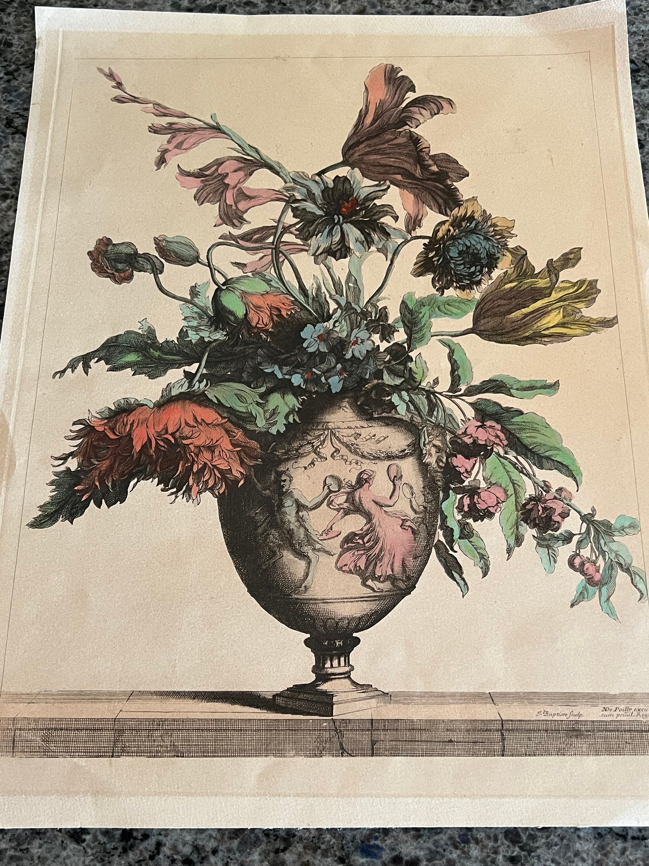 Jean-Baptiste Vuillaume アートブック Antique Jean Baptiste Monnoyer N De Poilly Still Life Flowers in a