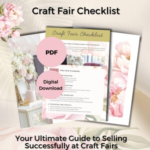Craft Fair Checklist Printable | Vendor Booth Setup & Planner | Craft Show Prep List | Market Day Guide | Small Biz Digital Download