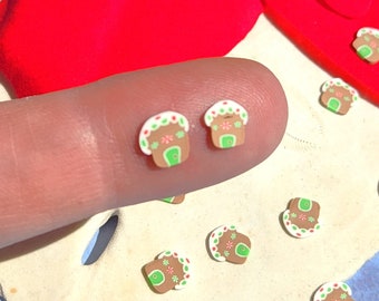 Gingerbread House Christmas Polymer Clay Slices - 20g Fake Sprinkles for Slime Nail Art Crafts. 5mm Christmas Fillings. Resin Supplies