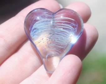 Cremation Stones for Ashes. Blown Glass Memory stone. Heart Touchstone. Ash to Glass. Pet Urn Memorial Stones Jewelry. Cremate Jewelry