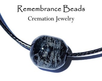 Handmade Pet Memorial Bead - Cremation Jewelry Pendant Made with Borosilicate Glass